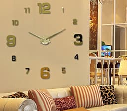 image-3D Frameless DIY Large Wall Clock