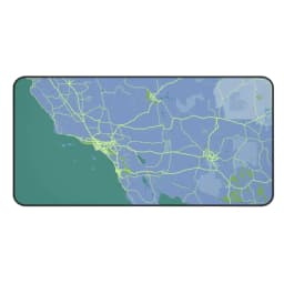 image-Los Angeles Map Desk Mat