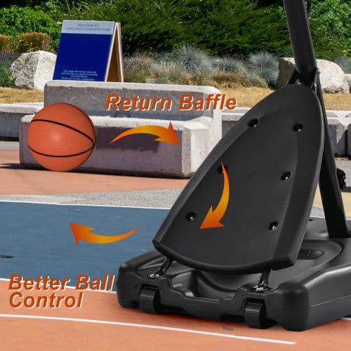image-Basketball Hoop Basketball System 7.5ft-10ft Height Adjustable