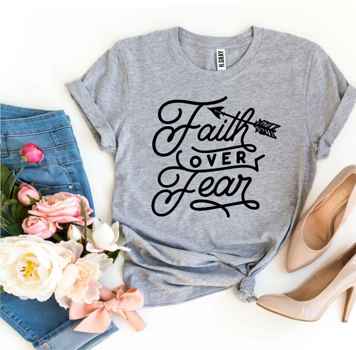image-Bella Canvas Faith Over Fear T-Shirt