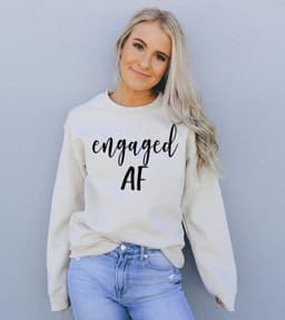 image-Engaged AF Unisex Sweatshirt - Crew Neck, 50% Cotton, 50% Polyester, 8.0 oz