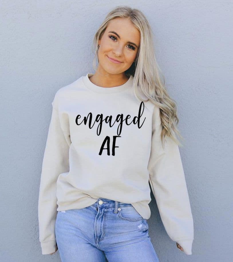 image-Engaged AF Unisex Sweatshirt - Crew Neck, 50% Cotton, 50% Polyester, 8.0 oz