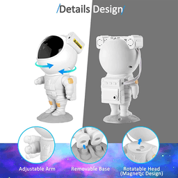 image-Astronaut Galaxy Star Projector Starry Sky Night Light with BT Speaker