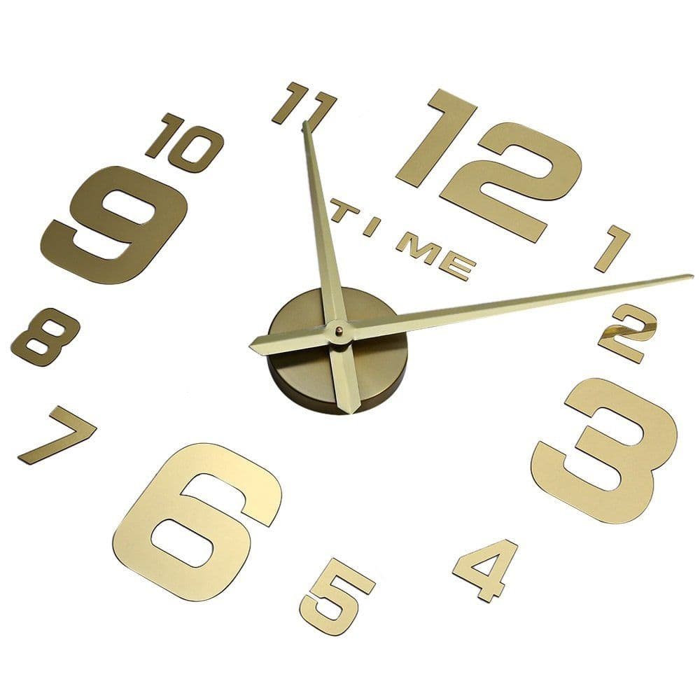 image-3D Frameless DIY Large Wall Clock