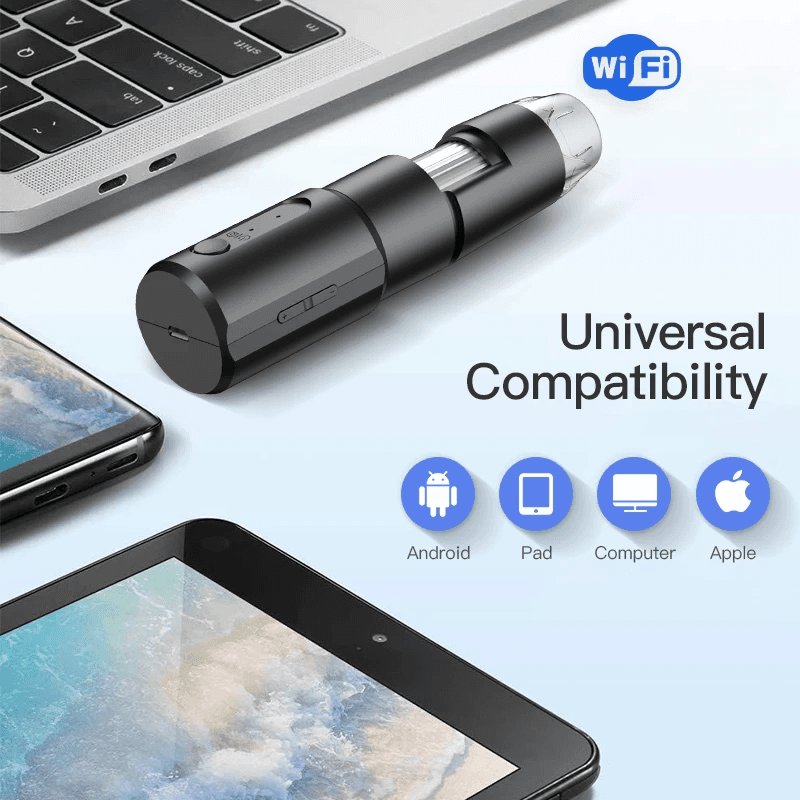 image-Digital WIFI Microscope 1000X Portable Magnifier Camera Android IOS