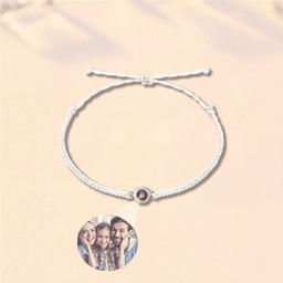 image-Personalized Photo Projection Bracelet Custom Photo Bracelets