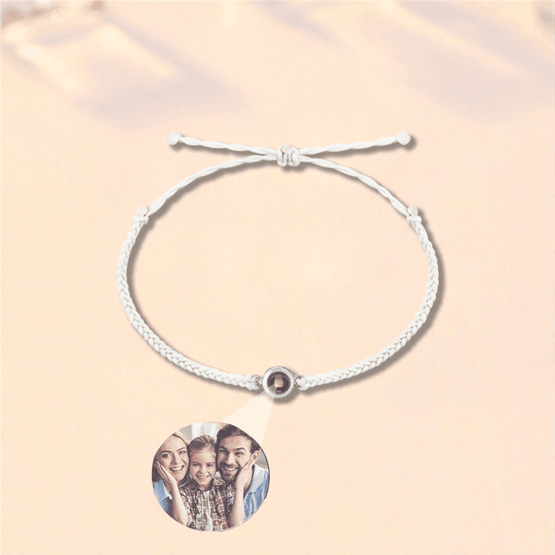image-Personalized Photo Projection Bracelet Custom Photo Bracelets