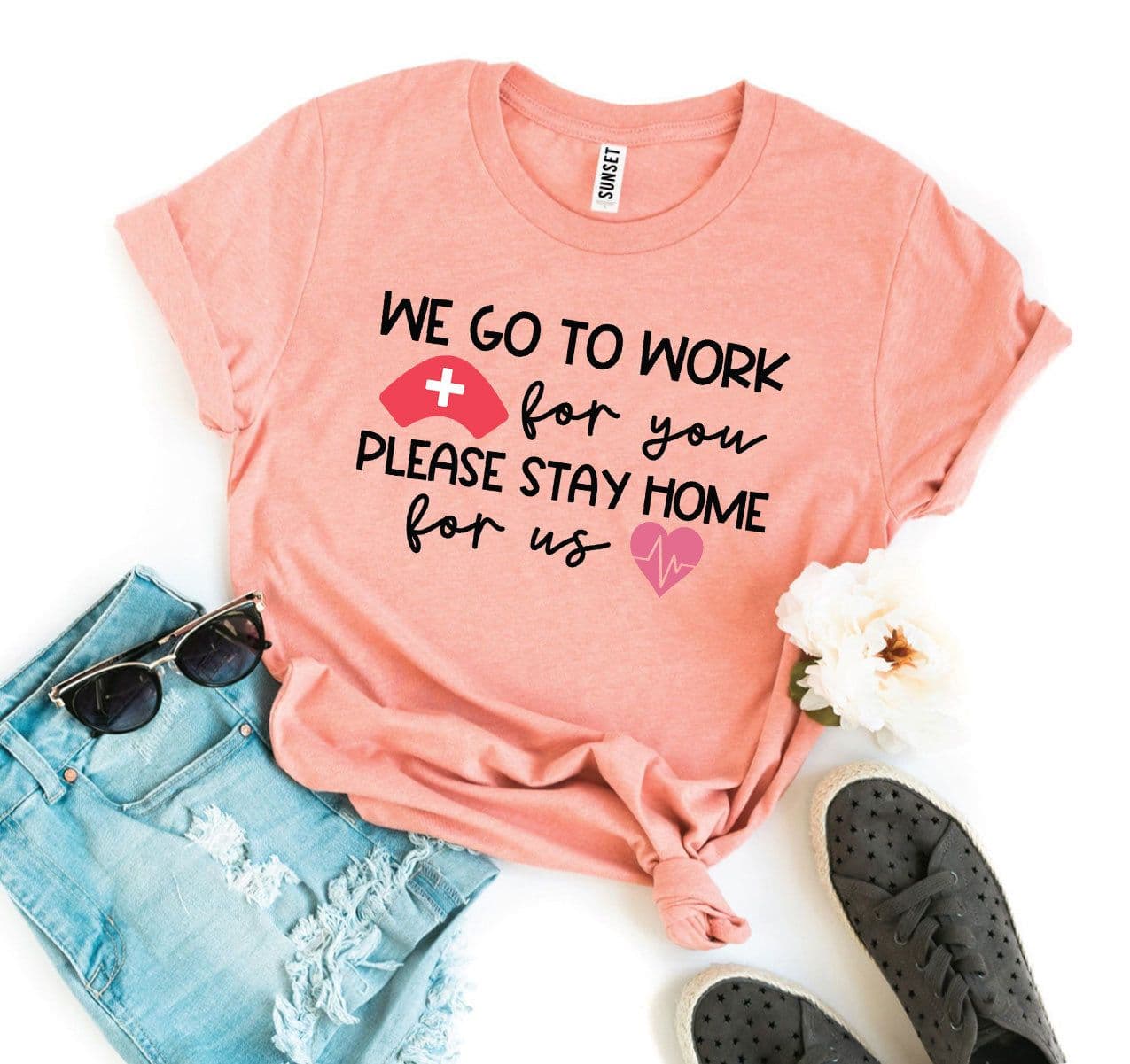image-Bella Canvas "We Go To Work For You" T-shirt - XS to 3XL