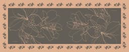 image-The Magnificent Alstroemeria - Grey - 100% Silk Scarf , 180*75cm