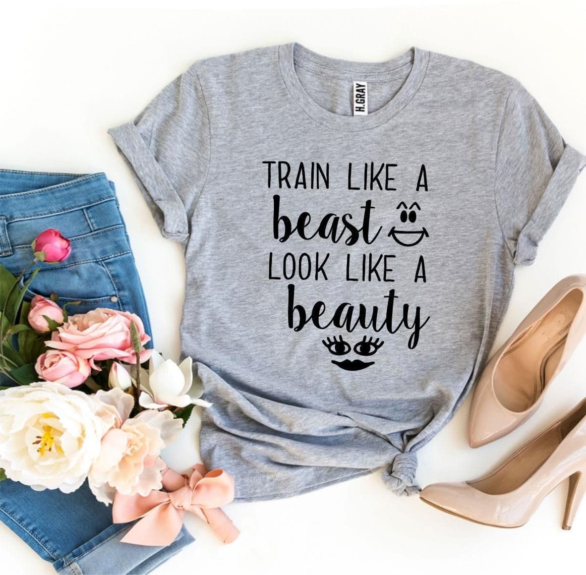 image-Bella Canvas "Train Like a Beast" T-Shirt - Cotton - Sizes XS-3XL