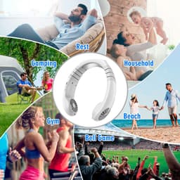 image-Personal Neck Fans Hands Free Neckband Fan