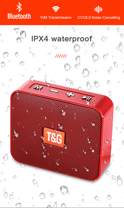 image-TG Mini Stereo Portable Bluetooth Speaker with TF FM
