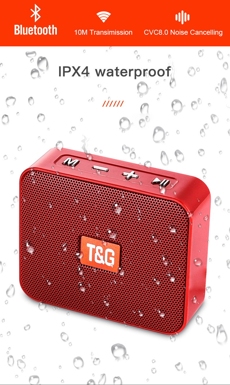 image-TG Mini Stereo Portable Bluetooth Speaker with TF FM