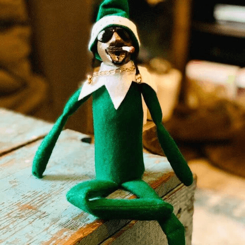 image-Ornaments Elf Doll Kids Gift Toys Creative Snoop On A Stoop