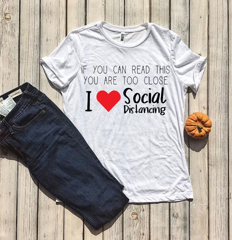 image-Bella Canvas Social Distancing T-shirt - Sizes XS-3XL