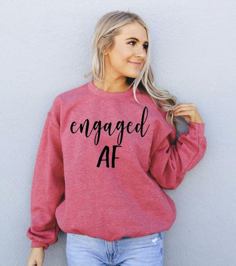 image-Engaged AF Unisex Sweatshirt - Crew Neck, 50% Cotton, 50% Polyester, 8.0 oz