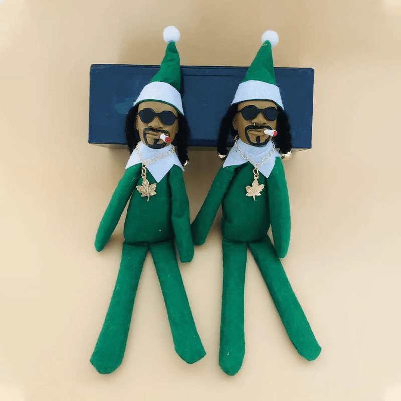 image-Ornaments Elf Doll Kids Gift Toys Creative Snoop On A Stoop