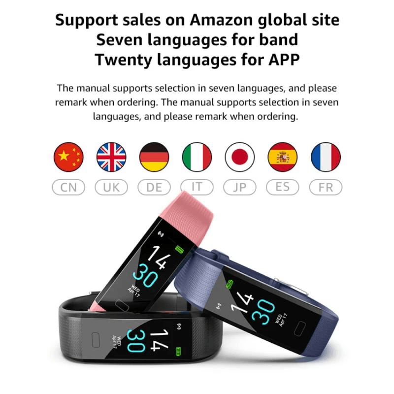 image-Waterproof Sport Smart Bracelet Health Monitor Smartwatch