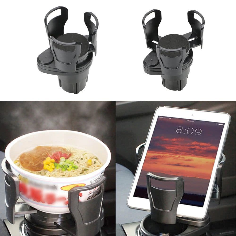 image-Multifunctional Adjustable Car Cup Holder Expander Adapter Base