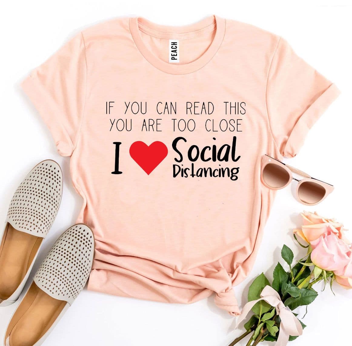 image-Bella Canvas Social Distancing T-shirt - Sizes XS-3XL