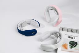 image-Smart Electric Neck and Shoulder Massager -Blue