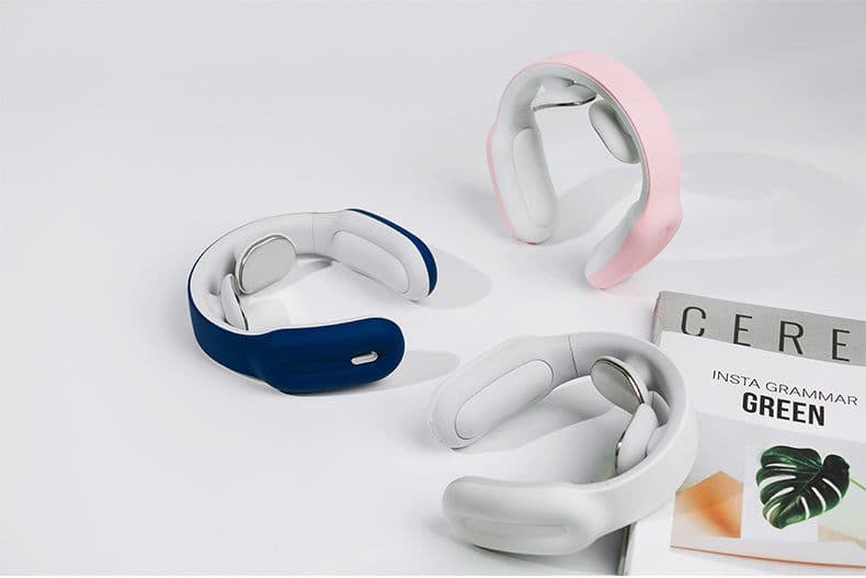 image-Smart Electric Neck and Shoulder Massager -Blue