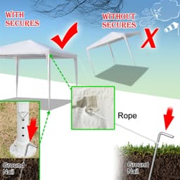 image-3 x 3m Four Sides Portable Home Use Waterproof Tent
