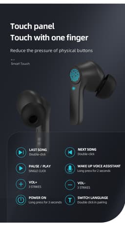 image-TWS Sport Earbud Bluetooth 5.0 Wireless Earphones
