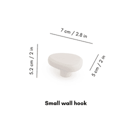 image-White wall hook DROP