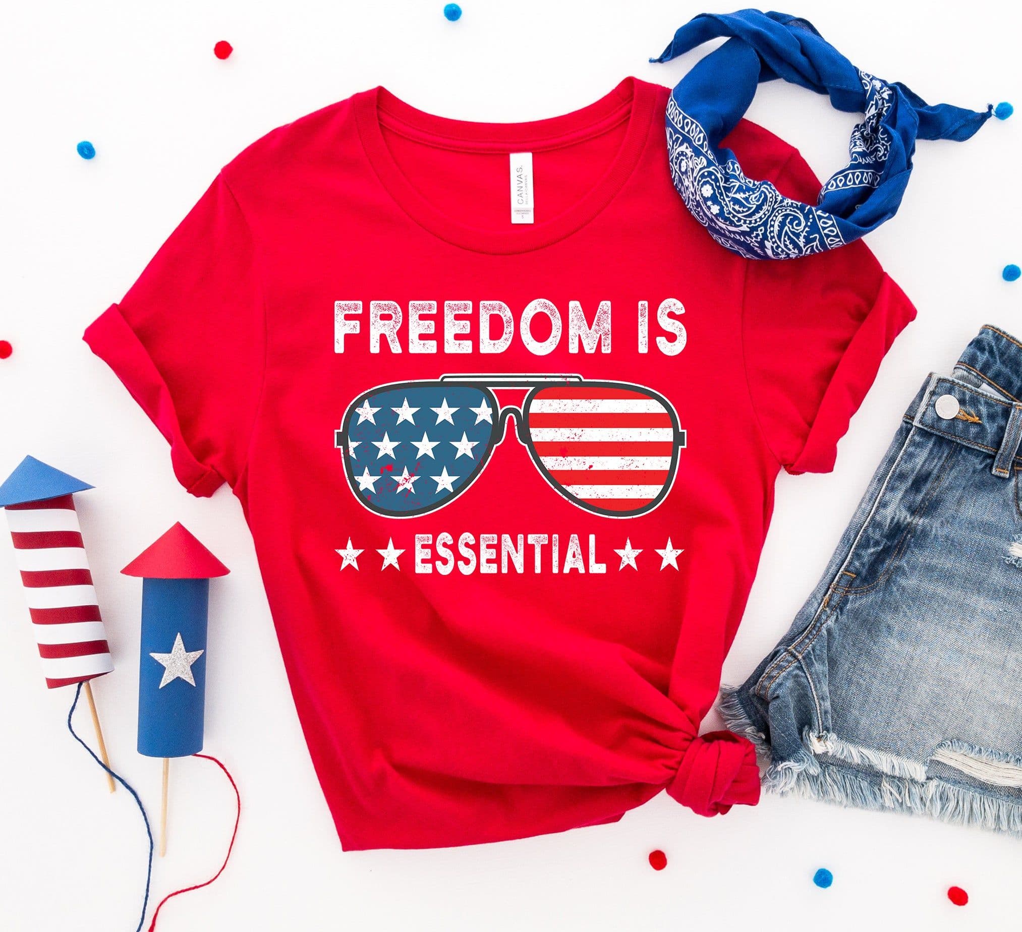 image-Freedom Essential T-Shirt - Bella Canvas Ring Spun Cotton - XL