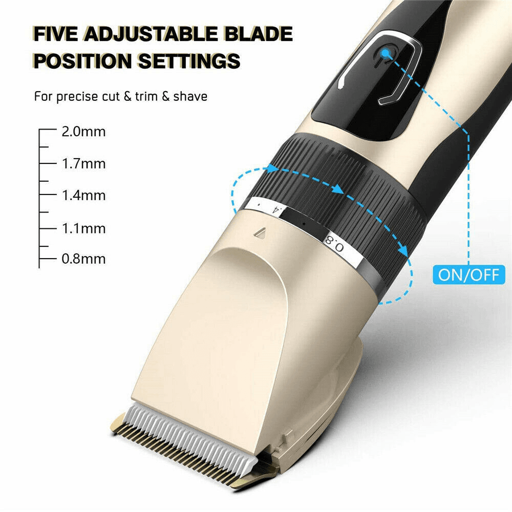 image-Electric Hair Clipper Men Trimmer Cutting Beard Haircut Kit