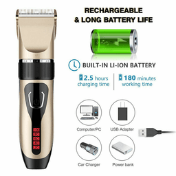 image-Electric Hair Clipper Men Trimmer Cutting Beard Haircut Kit
