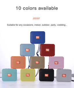 image-TG Mini Stereo Portable Bluetooth Speaker with TF FM