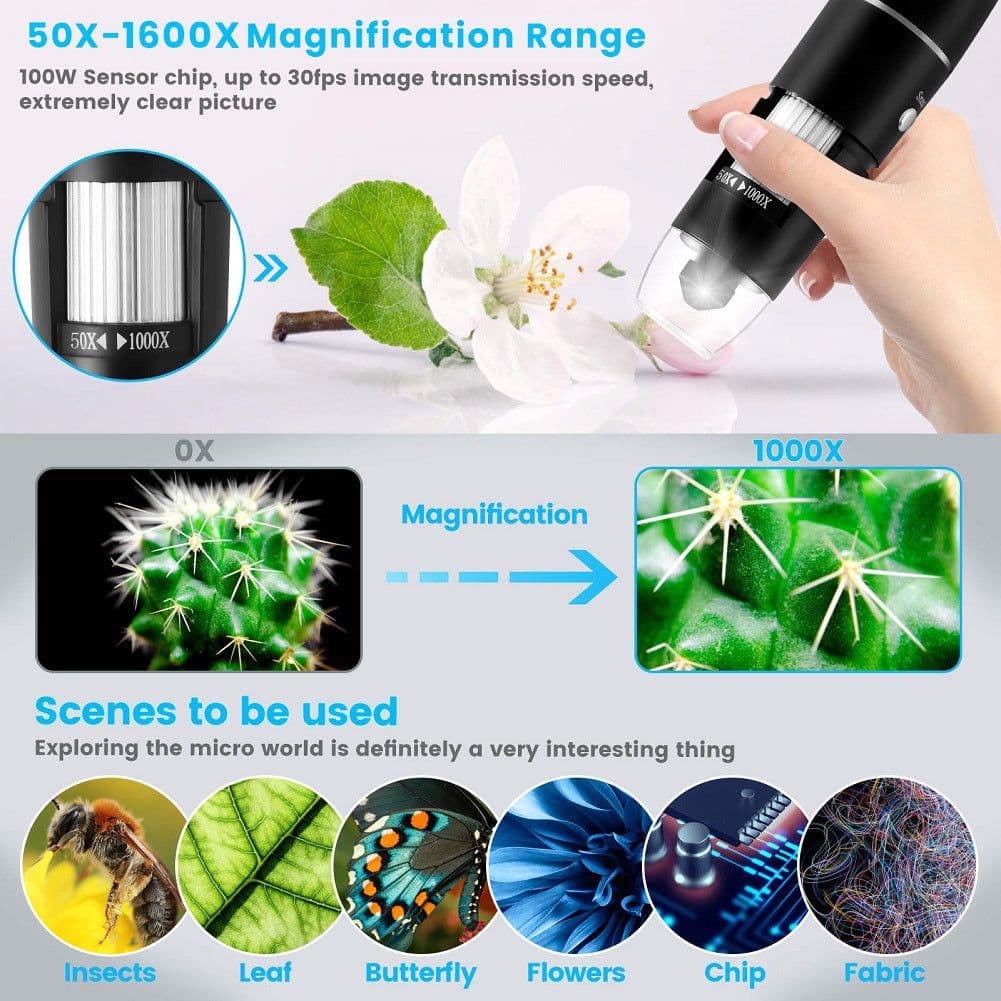 image-WiFi Handheld Digital Microscope iOS & Android Compatible