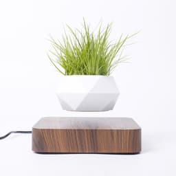 image-Novelty Levitating Rotation Flowerpot Magnetic Levitation FlowerPot