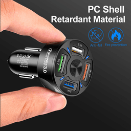 image-4 USB Car Charger Fast 7A QC3.0 Quick Car Chargr Adapter