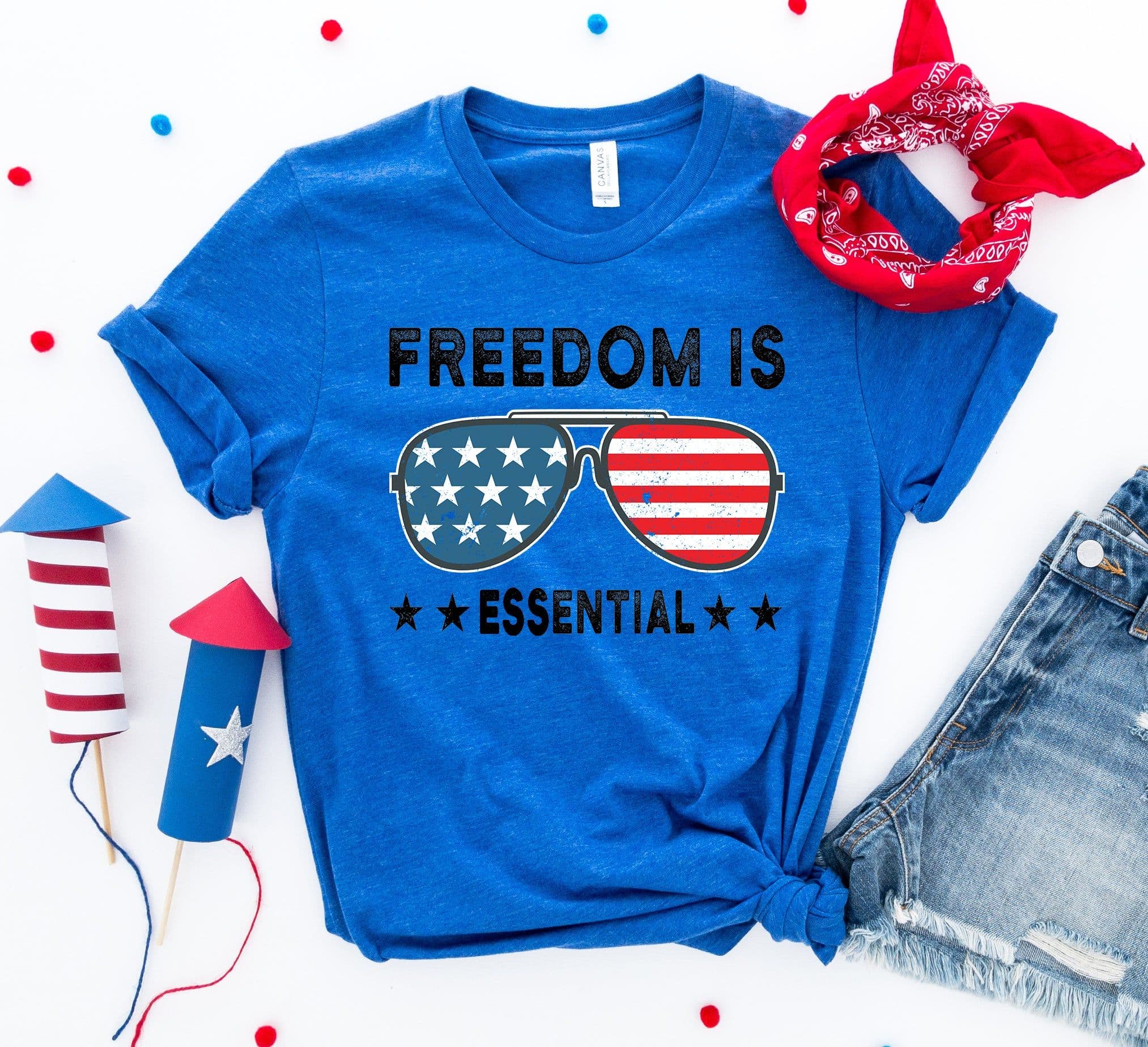image-Freedom Essential T-Shirt - Bella Canvas Ring Spun Cotton - XL