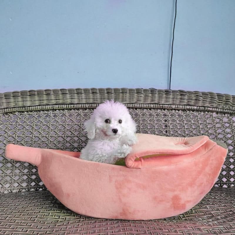 image-Funny Banana Cat Bed House Cute Cozy Cat Mat Beds