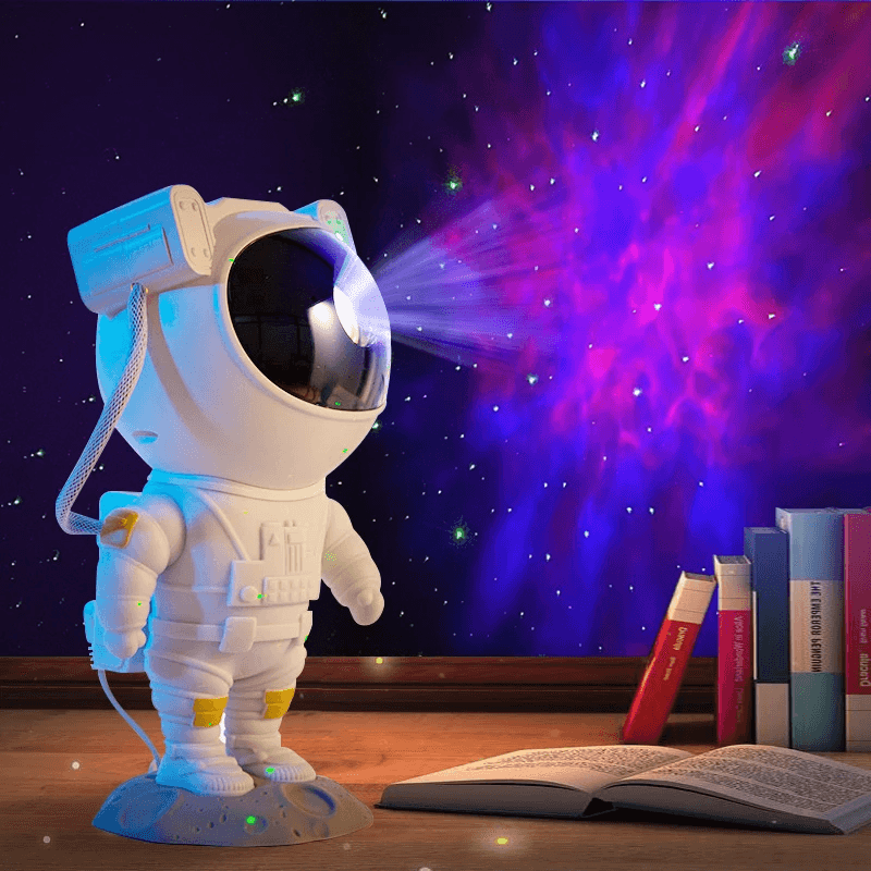 image-Astronaut Galaxy Star Projector Starry Sky Night Light with BT Speaker
