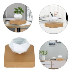image-Novelty Levitating Rotation Flowerpot Magnetic Levitation FlowerPot