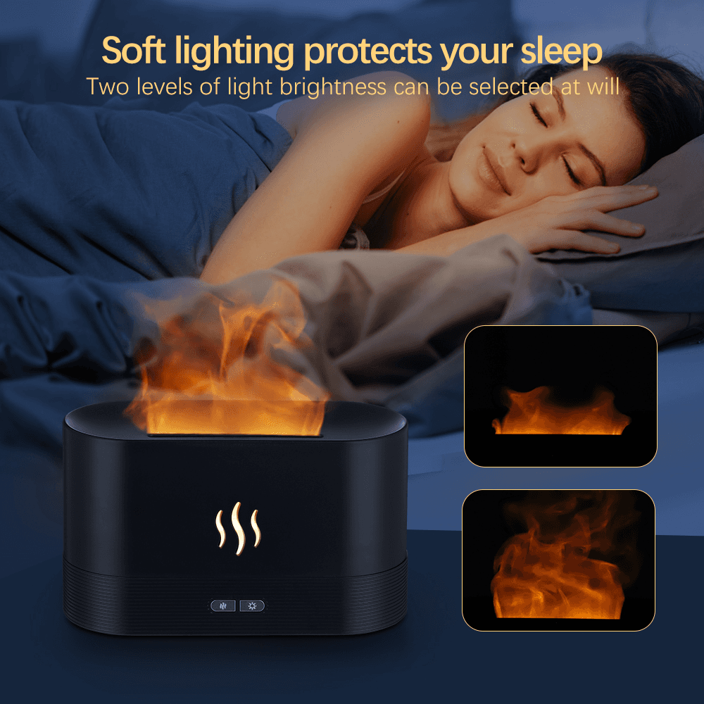 image-Simulation Flame USB Ultrasonic Humidifier Air Humidifier