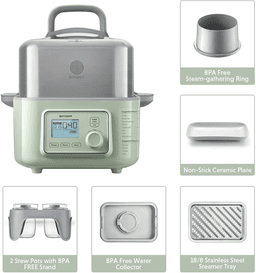image-Electric Stew Pot All-in-One Intelligent Food Steamer