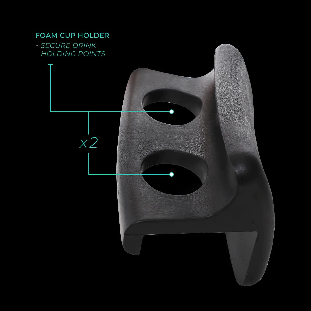 image-2-in-1 Hot Tub Head Rest & Drinks Holder
