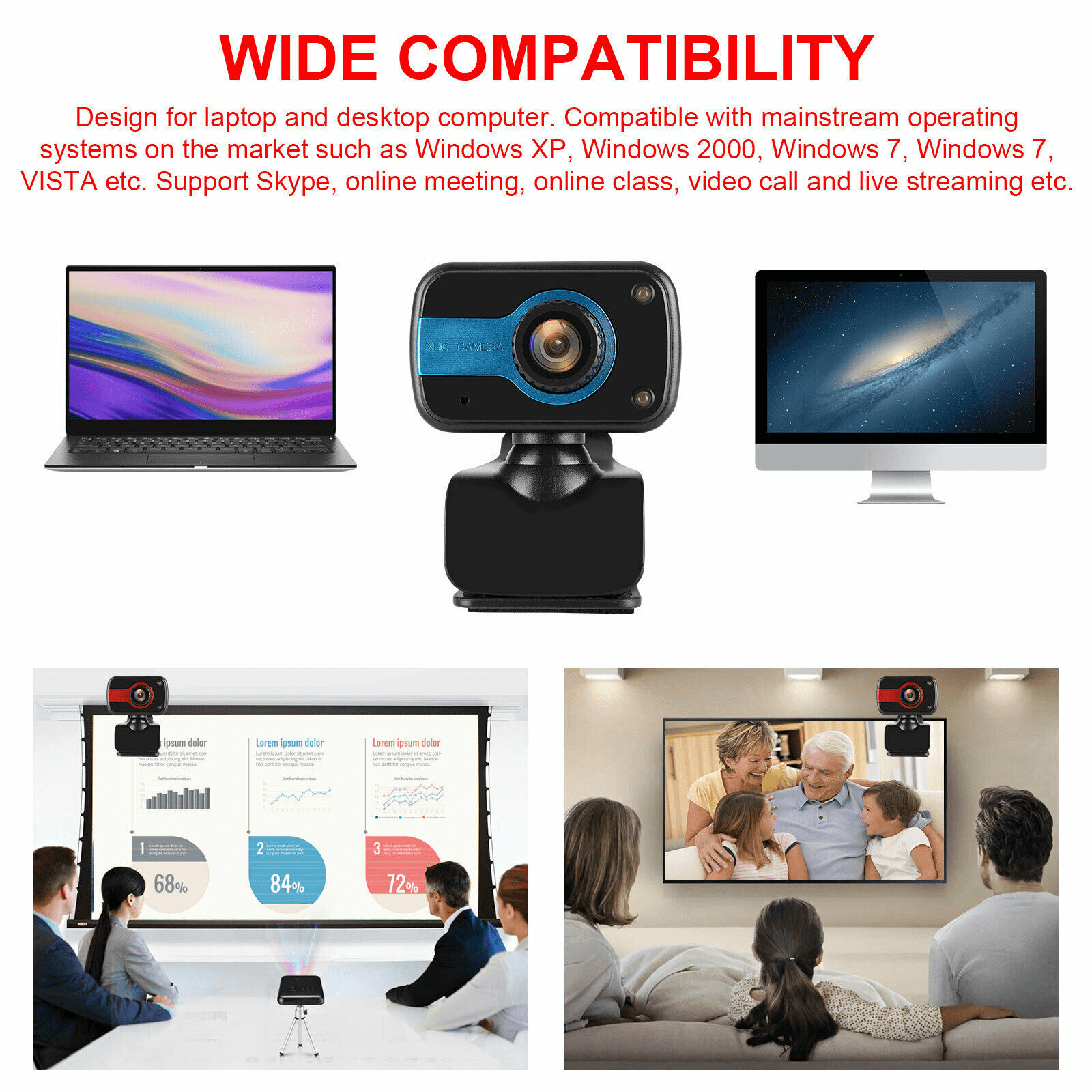 image-HD USB Web Camera Webcam Video Recording With Microphone