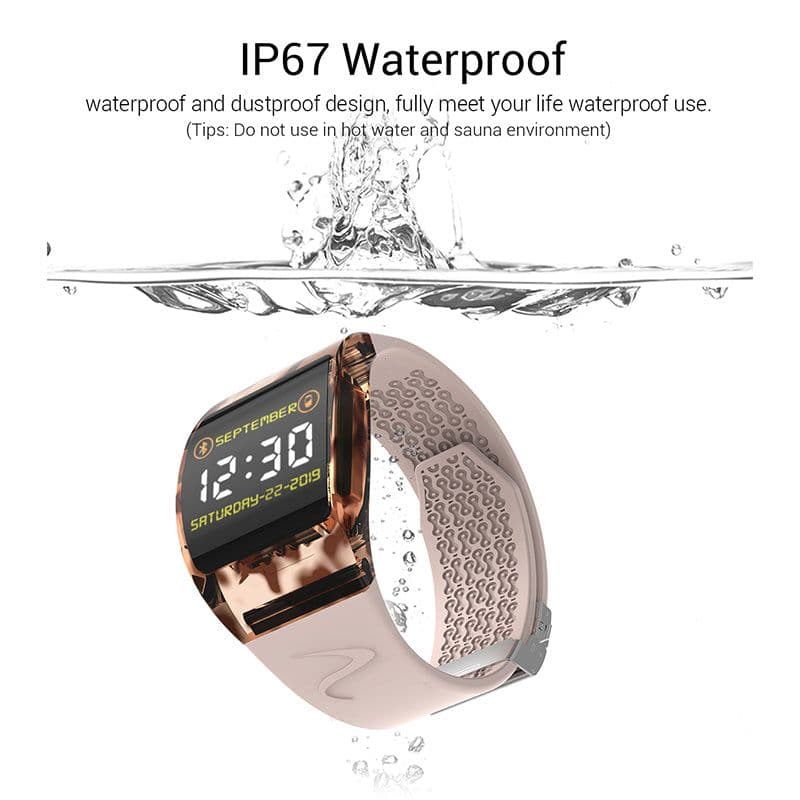 image-Smart Watch Health Monitoring Arc Glass Bracelet