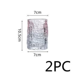image-Gradient Color Wine Glass Tree Pattern Cup Glass Water Cup Tea Cup