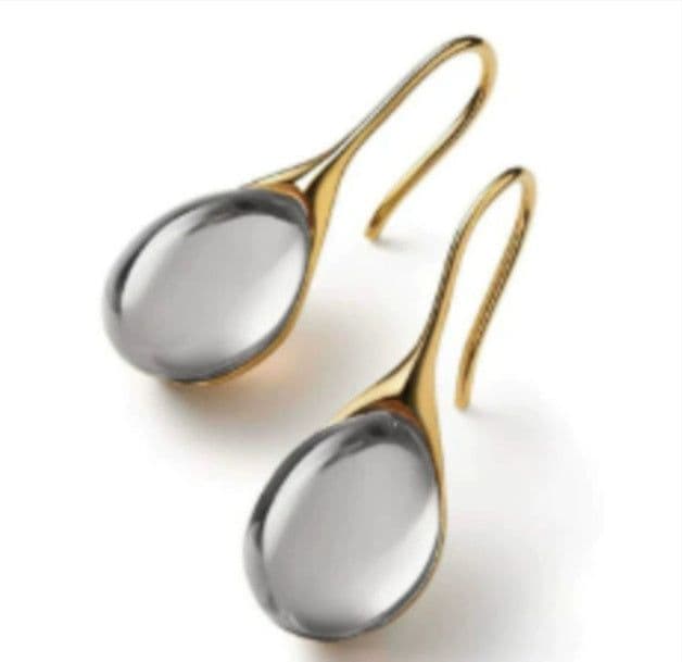 image-Four Color Inlaid Opal Earrings European And American Ladies Fashion Earrings