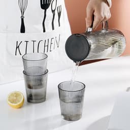 image-Water Cup Set Household Glass Cup Nordic Cute Cup