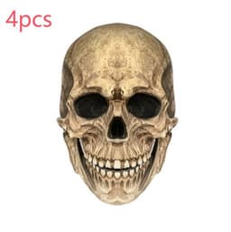 image-Halloween Movable Mouth Skull Mask Helmet Mouth Movable Skull Full Head Skull Mask