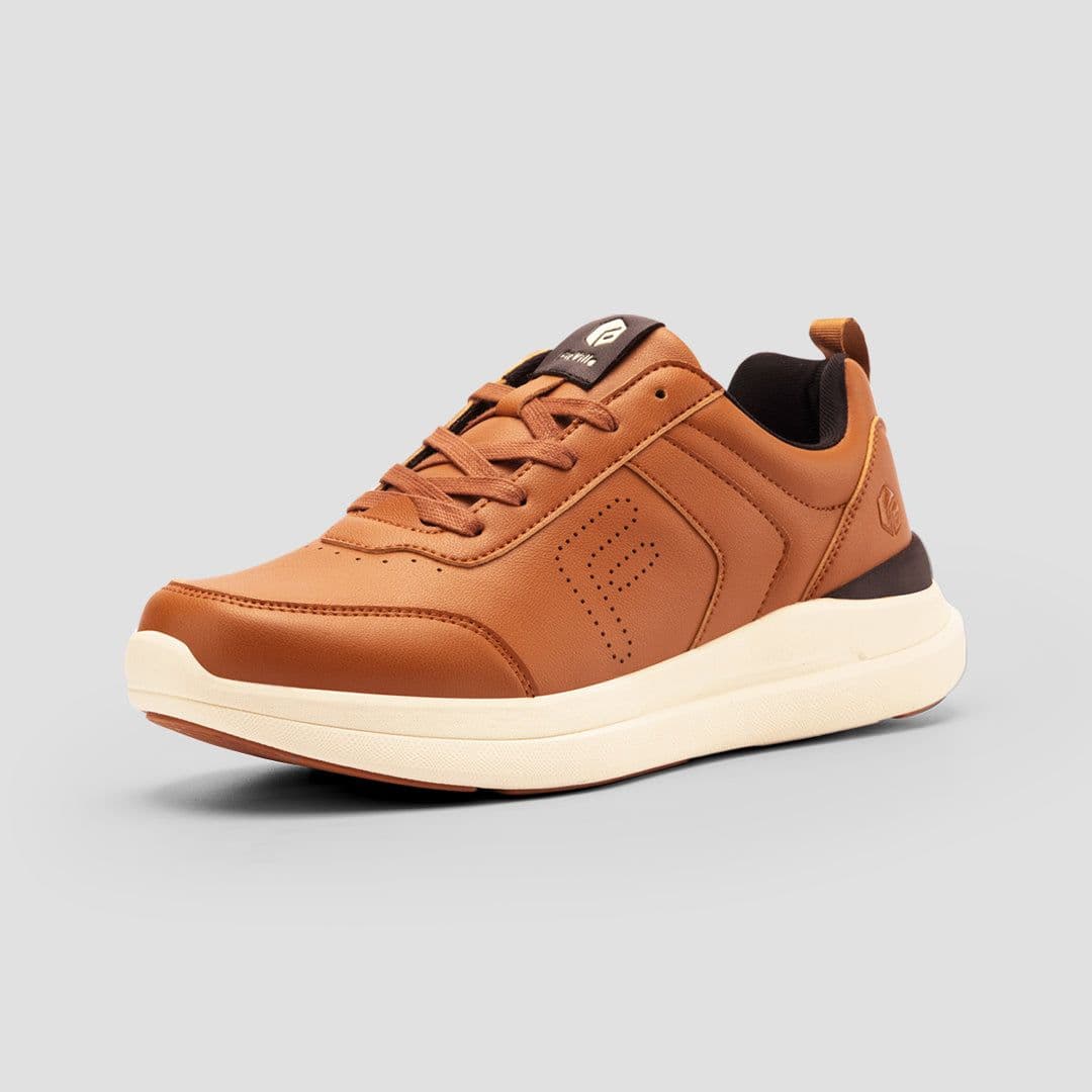 image-FitVille Men's BriskWalk Deluxe Lace-up Business Casual Sneaker V1